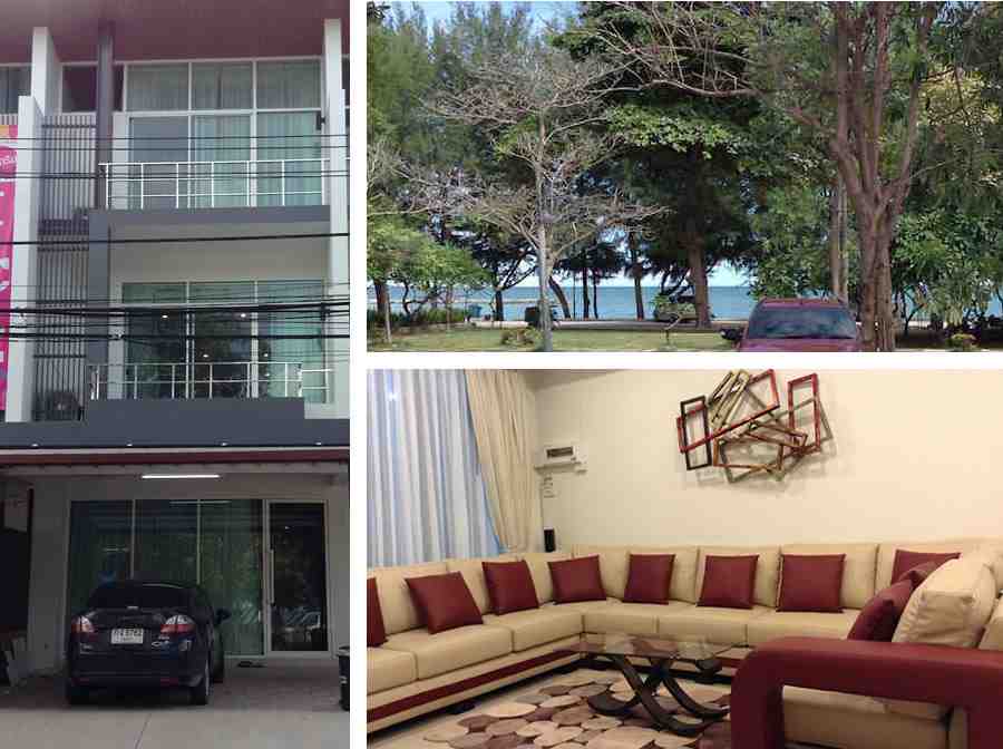 บ้านเทอเรซขนาดใหญ่ใจกลางหาดเจ้าสำราญ – วิวชายหาด